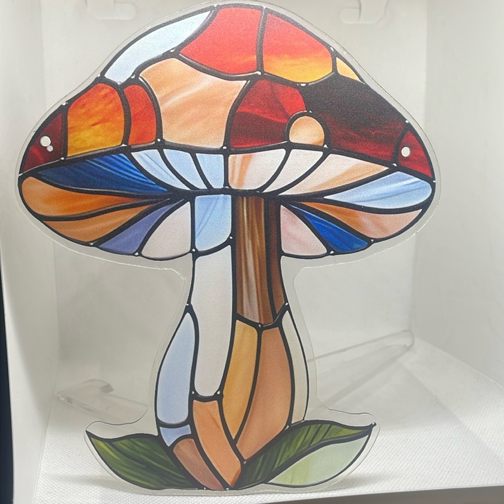 Suncatcher Mushroom Acrylic Home Decor 8” New gifts decoration